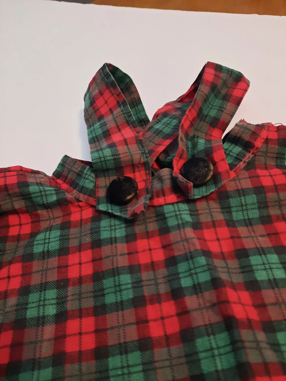 Dolls Plaid Red & Green Holiday Skirt with Straps
